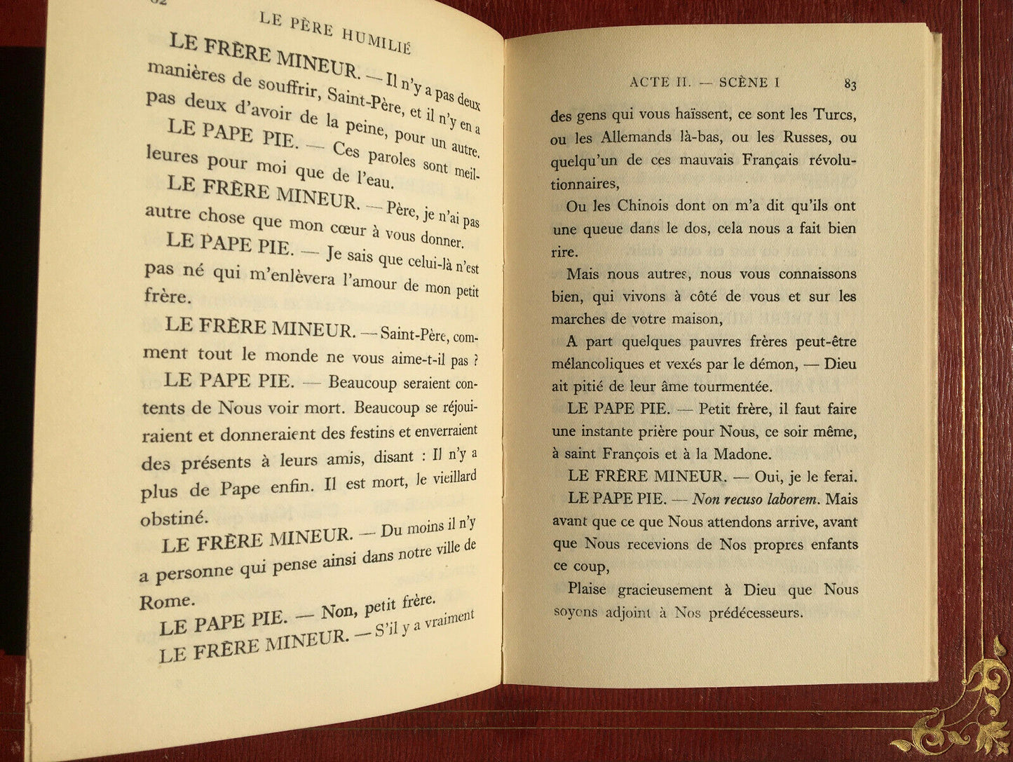 Paul Claudel — Le Père humilié — reliure Paul Bonet ex. n°/1000 — Gallimard 1945