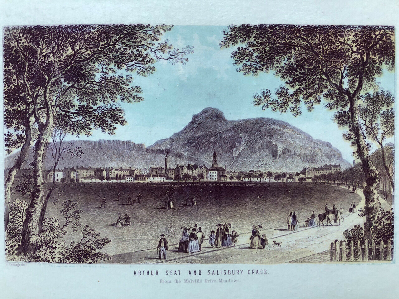 J. Ramage — The City of Edinburgh — Album de 10 lithographies couleur — c. 1850.