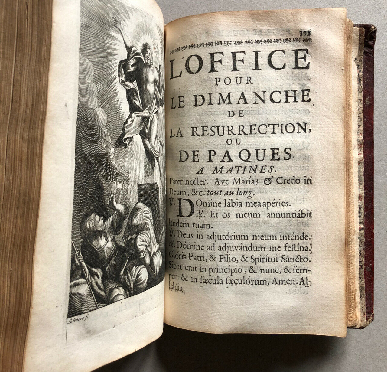 The Holy Week Office — binding with the arms of Louis XIV — Fosset — 1680.
