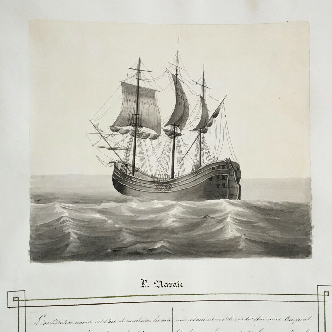 Album d'aquarelles d'architecture, œuvre d'une jeune aristocrate belge — c. 1850