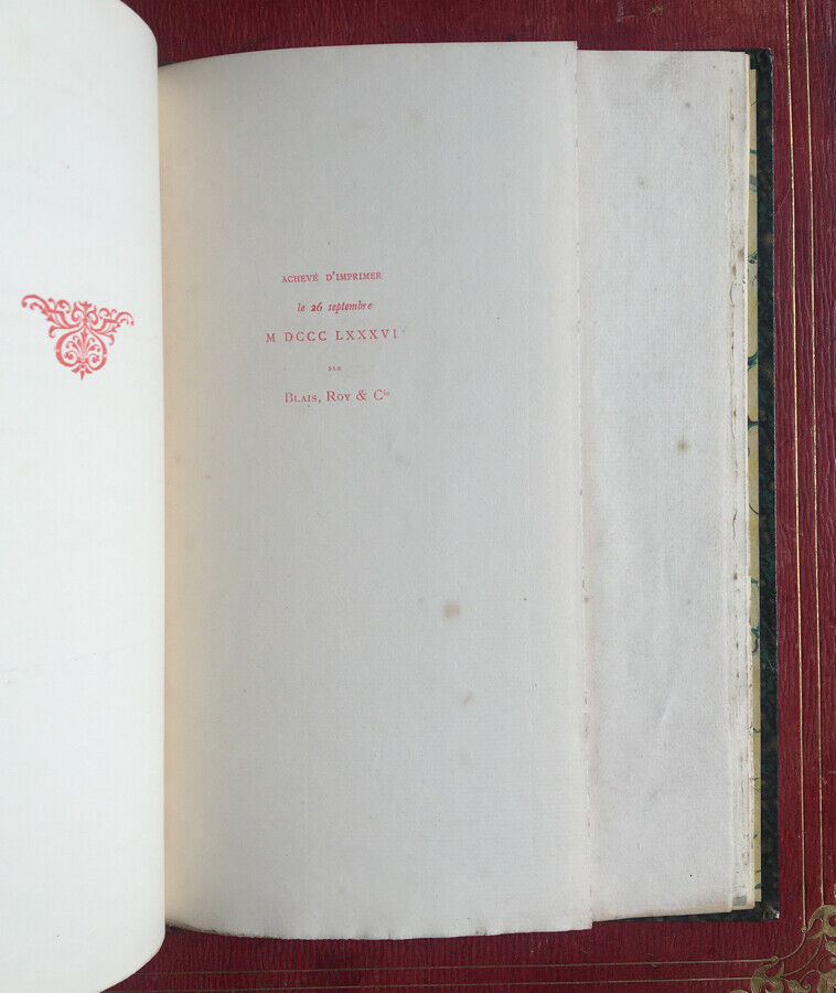 M.-J.-A. LÉHER - LE VIEUX MANOIR x 2 - É.O. - N°/50 - BLAIS, ROY POITIERS -1886