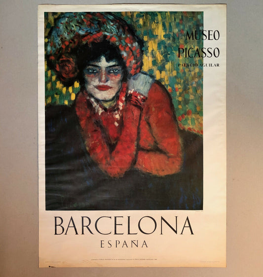 Picasso — Exhibition poster at the Barcelona Museum n°4 — 54 x 76 cm. — 1966.