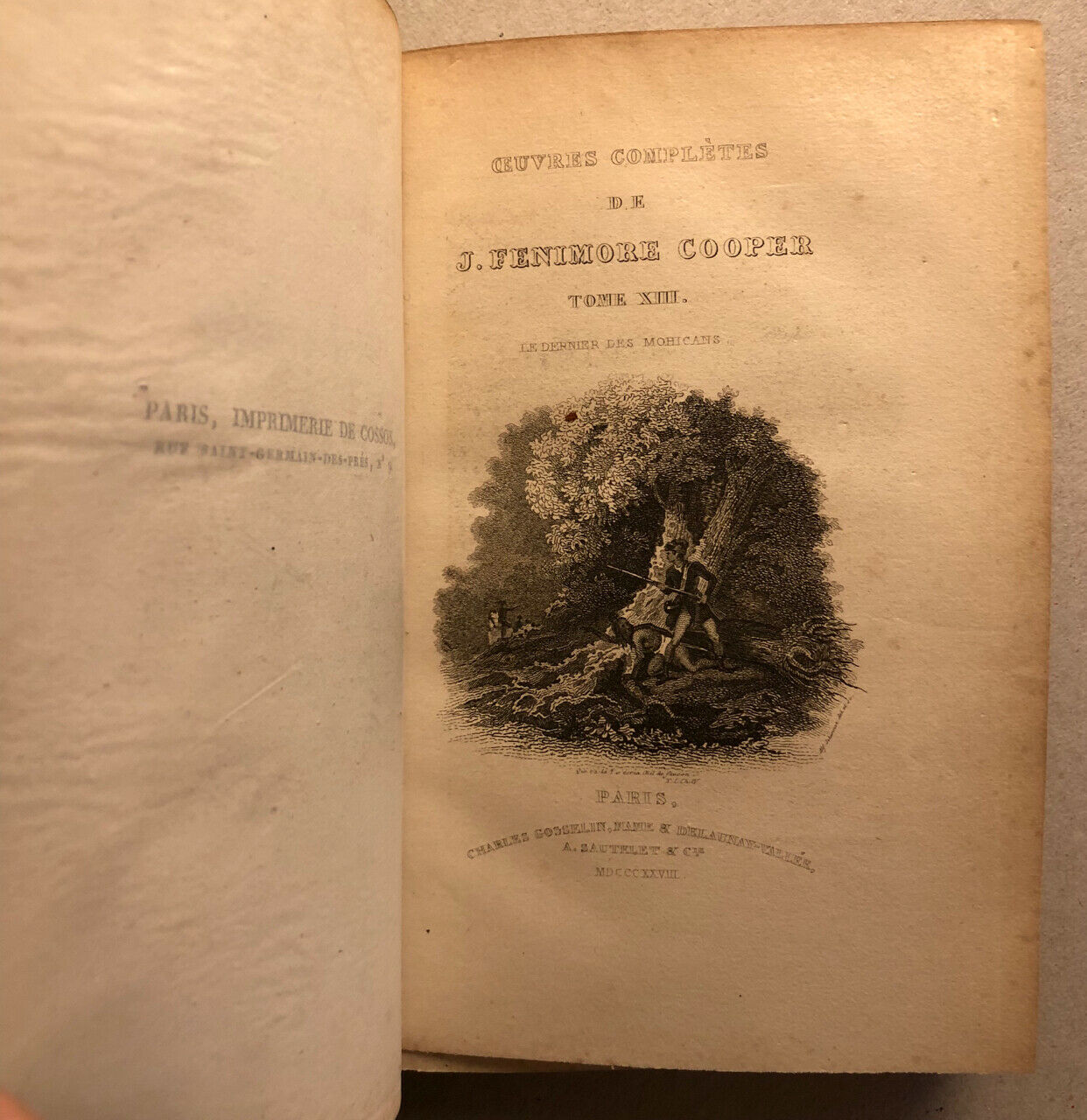 Fenimore Cooper — Œuvres complètes — 27 vol. — 1ère édition — Gosselin — 1824-30