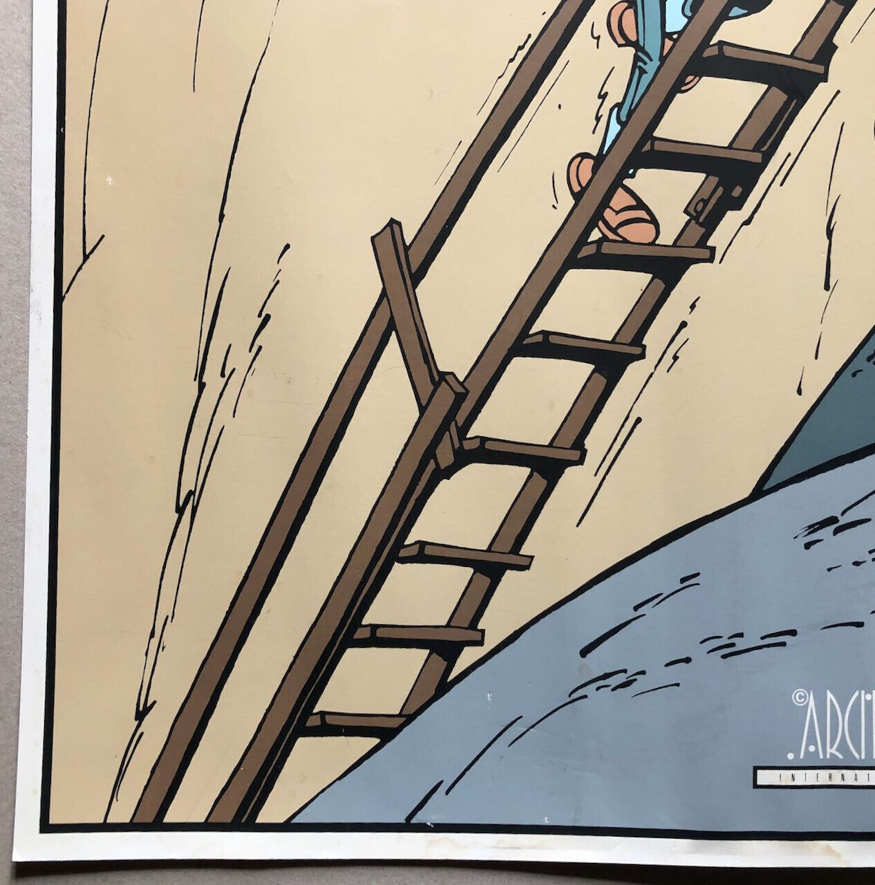 Franquin — Spirou & Fantasio— Poster sérigraphie — Archives Internationales 1986