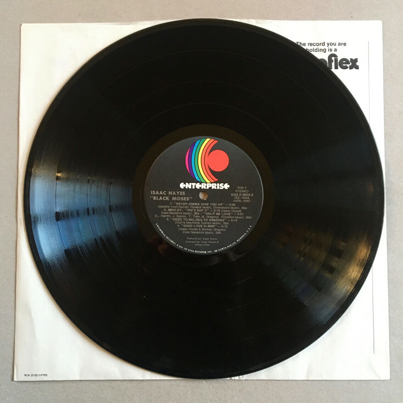 Isaac Hayes — Black Moses — 2 LPs — fold-out — Enterprise – ENS-5003 — US 1971.