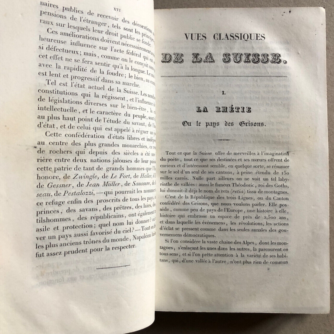 Henri Zschokke — Vues classiques de la Suisse — 85 pl. h. t. — 1ère éd. — 1838.