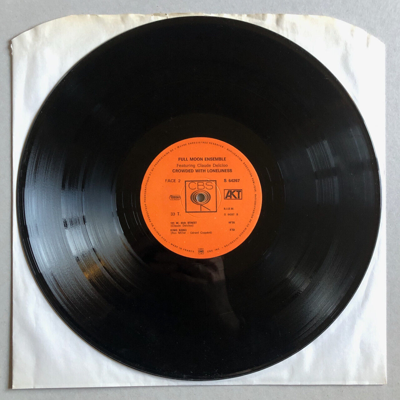 Full Moon Ensemble — Crowded with loneliness — original French press — CBS 1970