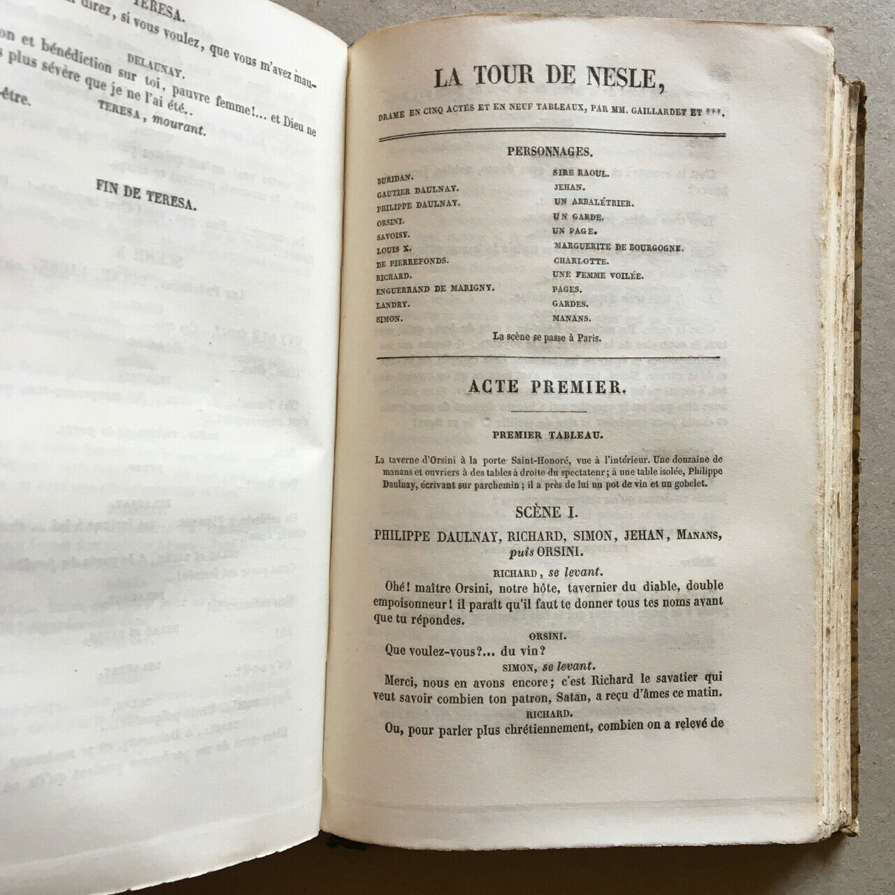 Dumas, Alexandre — Théâtre complet — 3 volumes — ex-libris Arnauldet — Gosselin — 1841