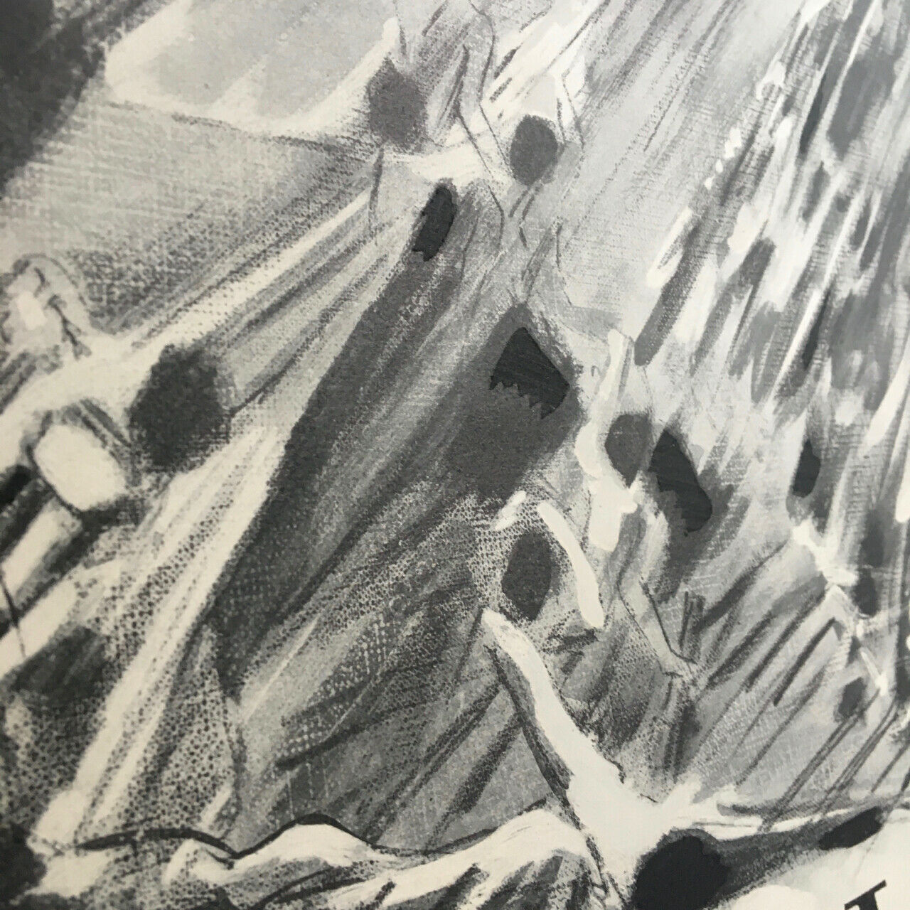 Peverelli — Signed exhibition poster — Jacomet — Le Point Cardinal — 1963.