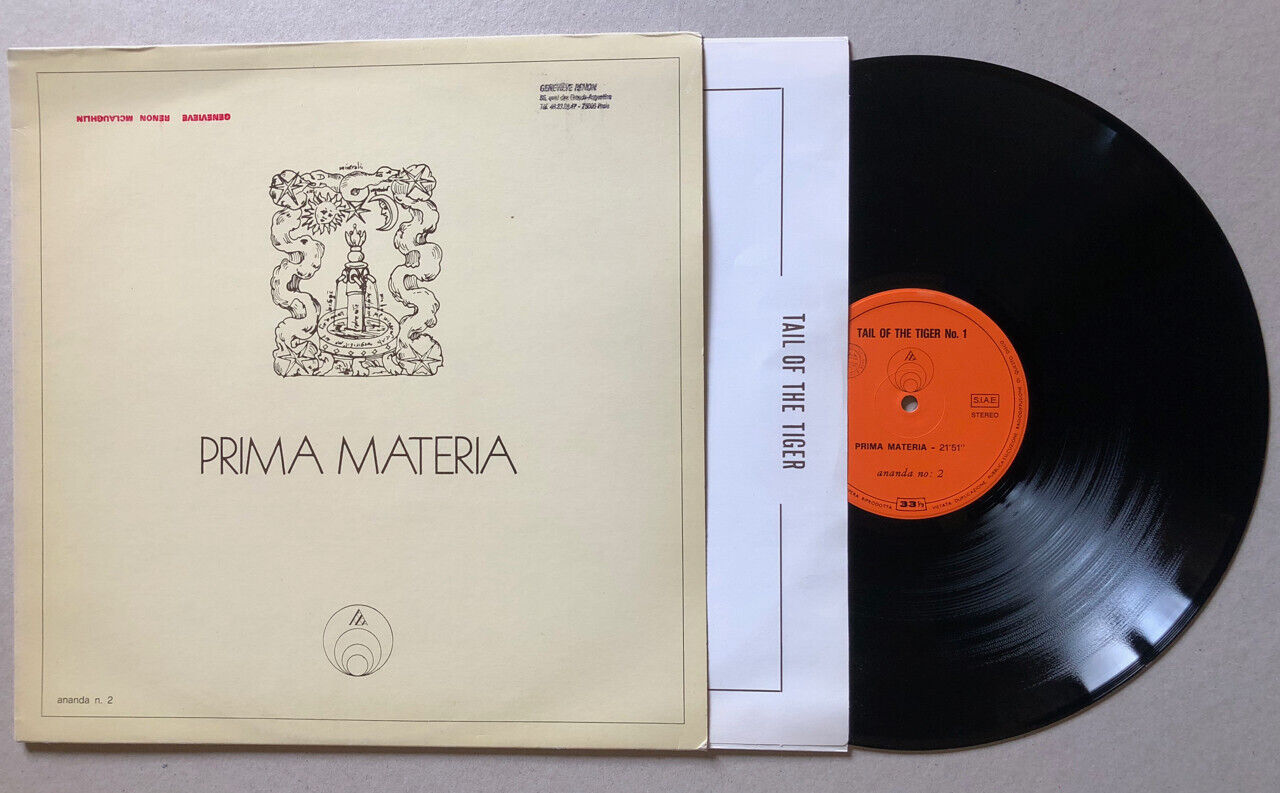 Prima materia — La Coda Della Tigre - Tail Of The Tiger — Ananda n. 2 — 1977.