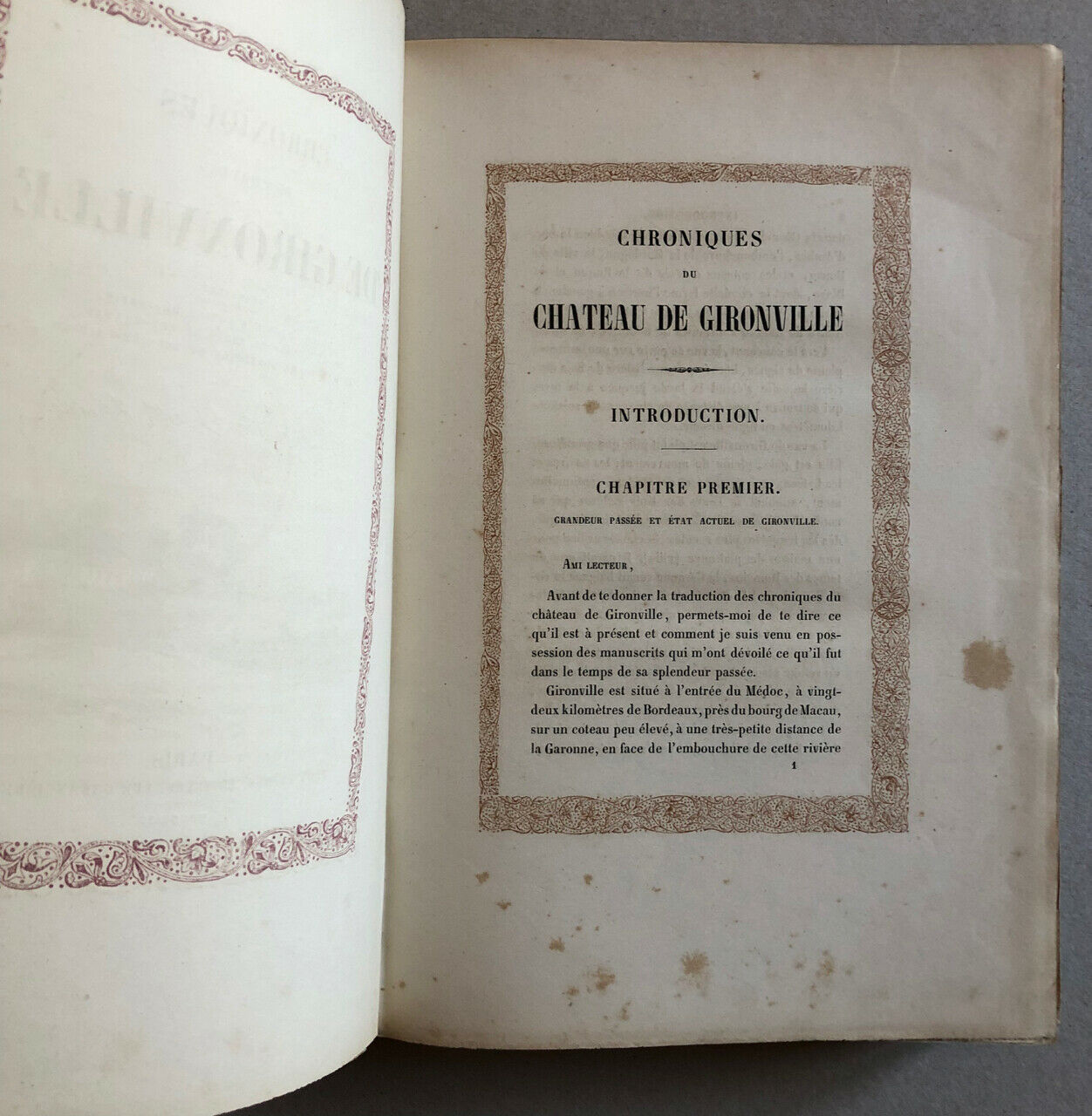 L. M. Duffour-Dubergier — Chroniques du château de Gironville — ÉO — Plon — 1854