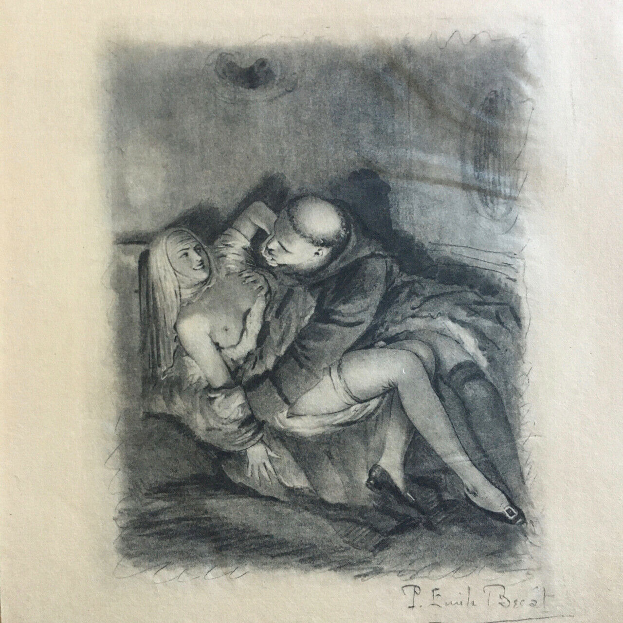 Diderot — La Religieuse — ill. Bécat — triple suite + original — Larrive — 1947.