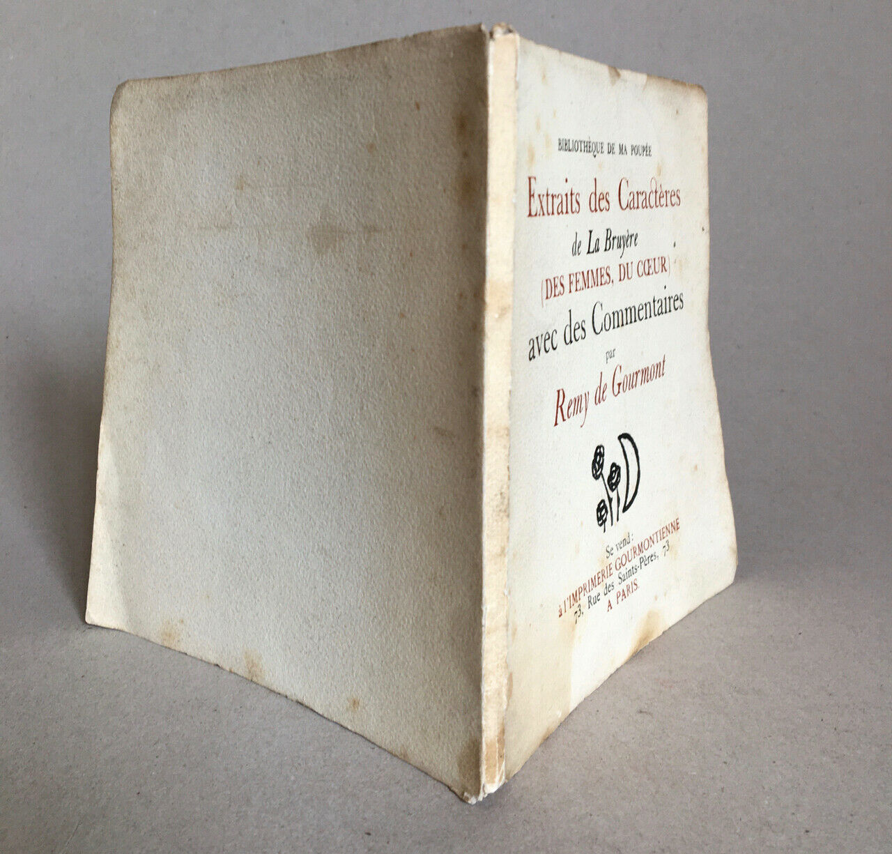 Rémy de Gourmont — Library of my doll — Front.Raoul Dufy — ex.n°/512 1921