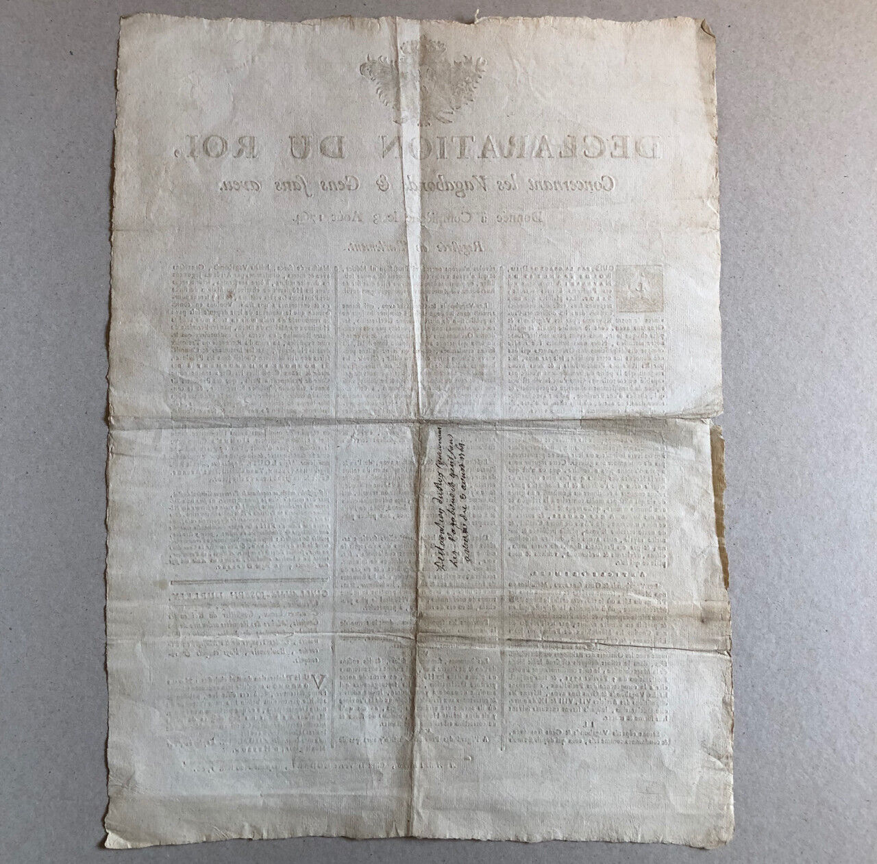 Déclaration du Roi concernant les vagabonds & gens sans aveu — Compiègne — 1768