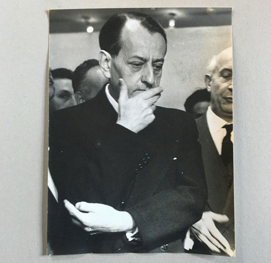 André Malraux — large silver print — 30x40 cm — 1950s.