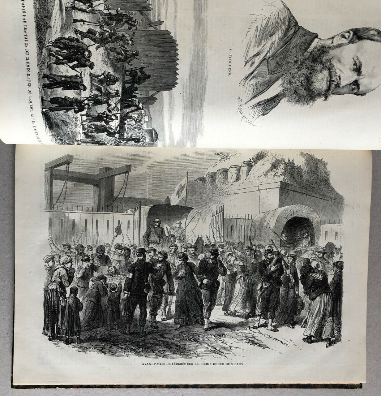 Georges Bell — Paris incendié - Histoire de la Commune de 1871 — A. Marc — 1872
