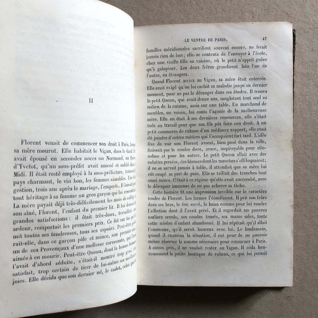 Émile Zola — Le Ventre de Paris — édition originale — Charpentier — 1873.