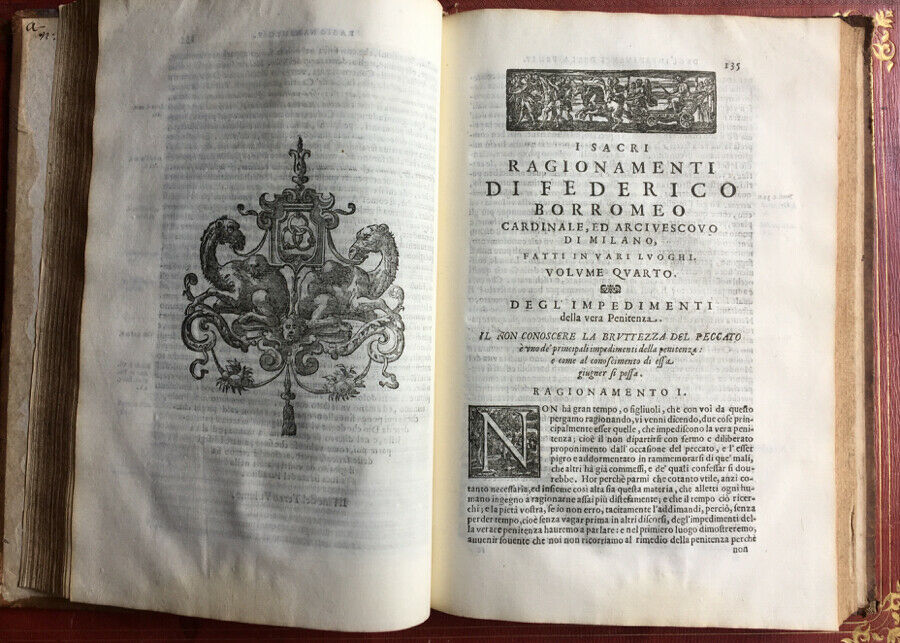 I SACRI RAGIONAMENTI DE FEDERICO BORROMEO - VOL.3,4 & 5 SEULEMENT - MILAN - 1640