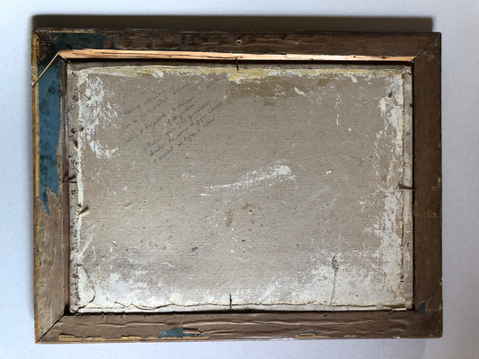 Maurice Vergeaud — nature morte aux prunes — huile/toile signée en bas à droite.