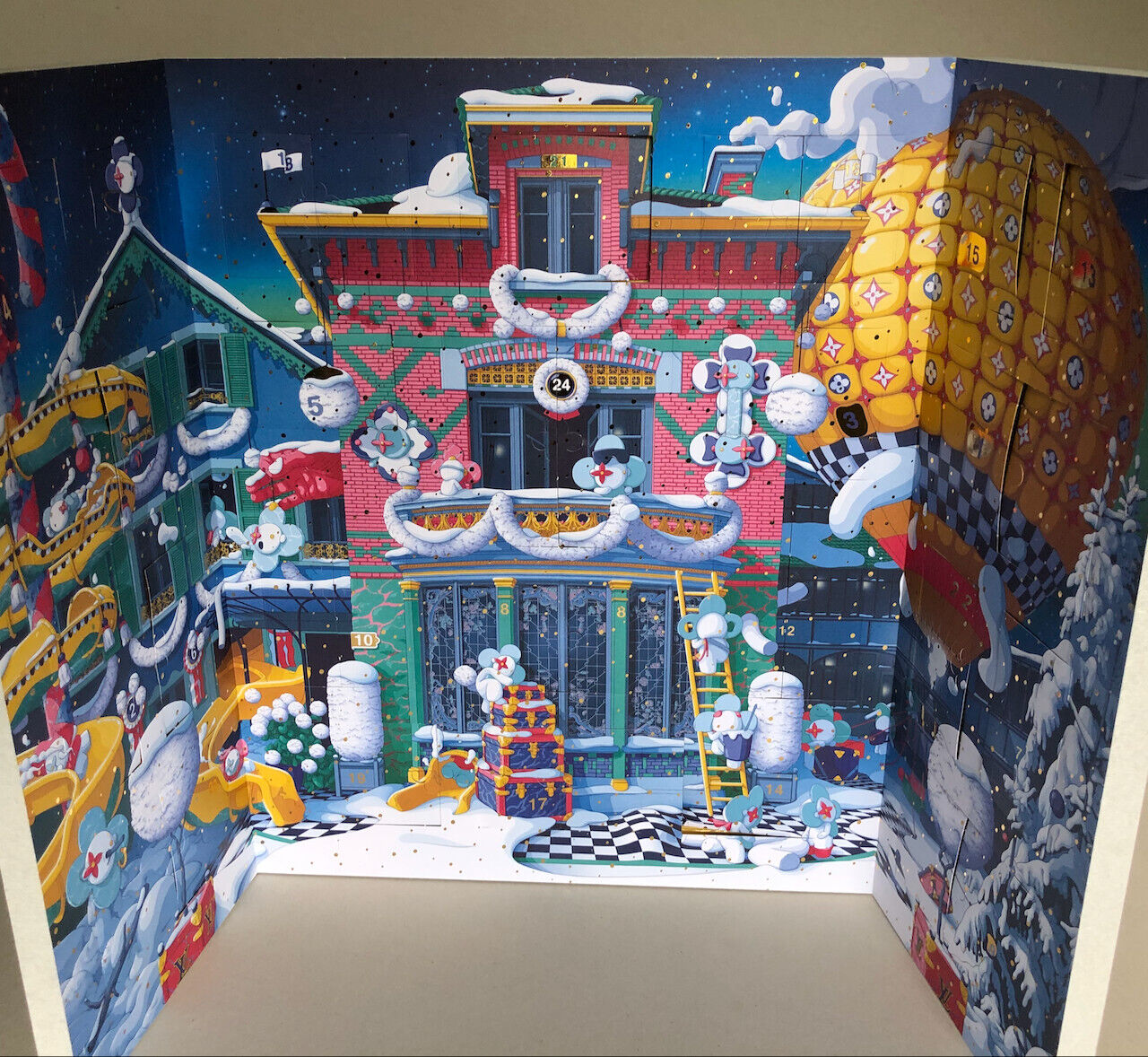 Louis Vuitton — calendrier de l 'Avent Vivienne 2022 — 24 décorations de noël .