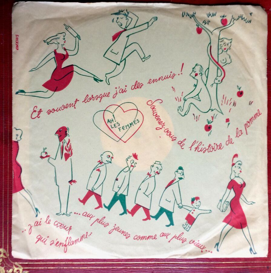 Eddie Constantine — Ah! Les Femmes — rare single 78 Rpm — Mercury — 4225 — 1953.