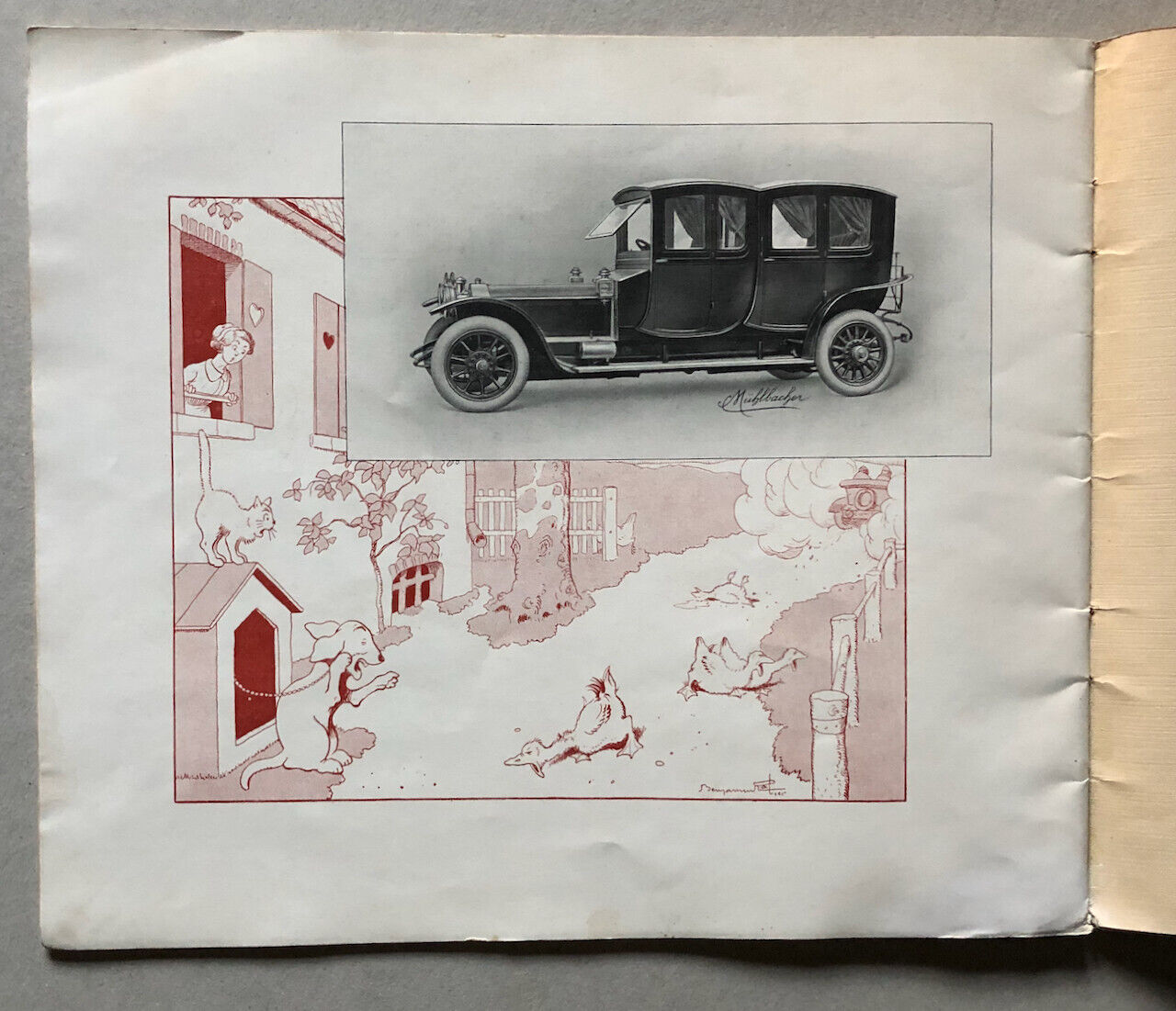 Mühlbacher — Robida, Forain, Steinlen… — Catalogue voitures publicitaire c. 1910