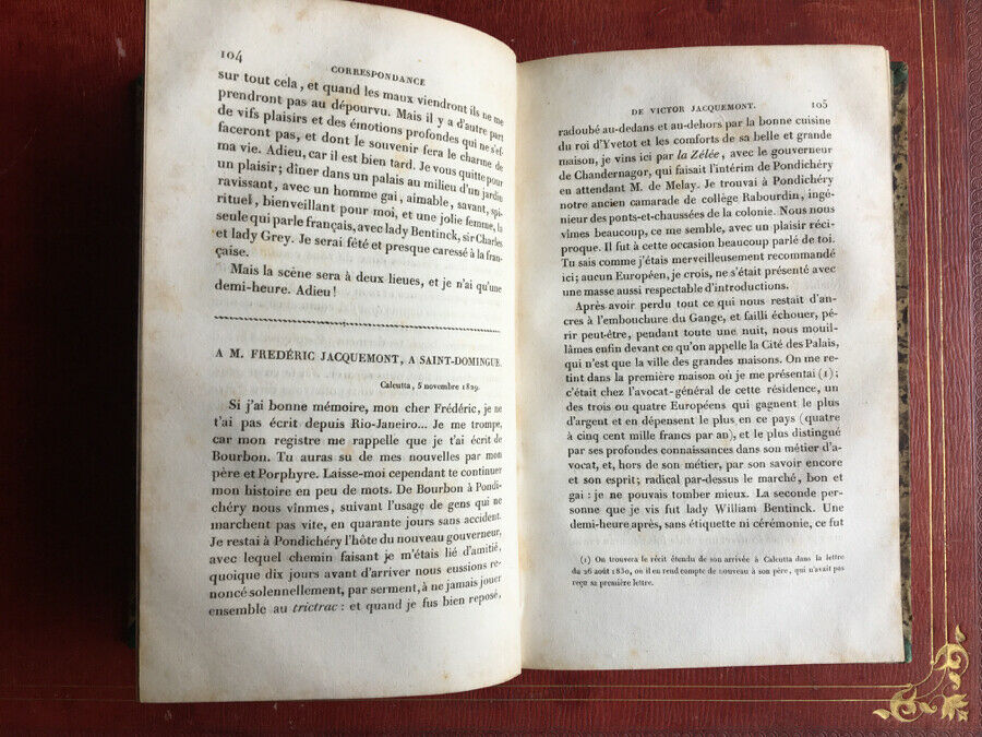 JACQUEMONT - VOYAGE DANS L'INDE - 2 VOL.- É.O. - GRANDE CARTE - FOURNIER - 1833