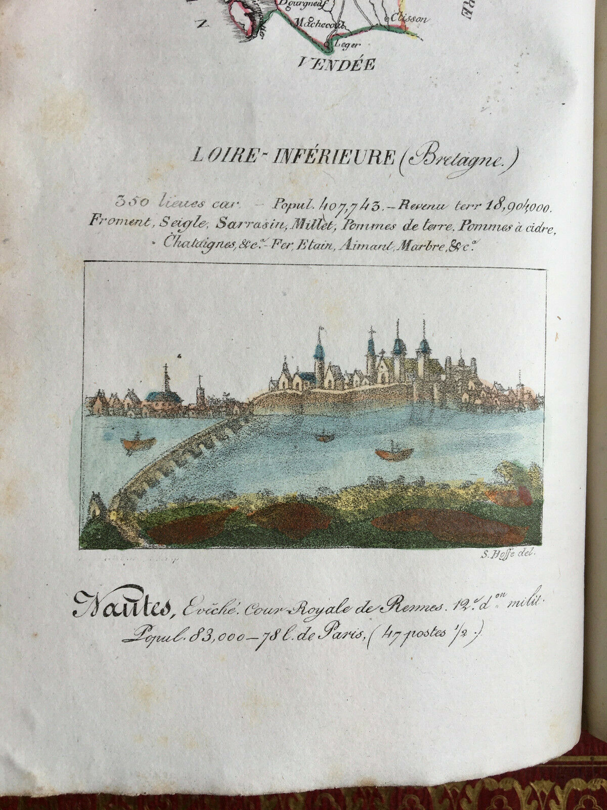 Panorama géographique français ou les 1001 beautés de France — Sanson — 1825.