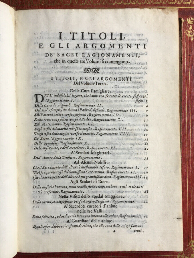 I SACRI RAGIONAMENTI DE FEDERICO BORROMEO - VOL.3,4 & 5 SEULEMENT - MILAN - 1640