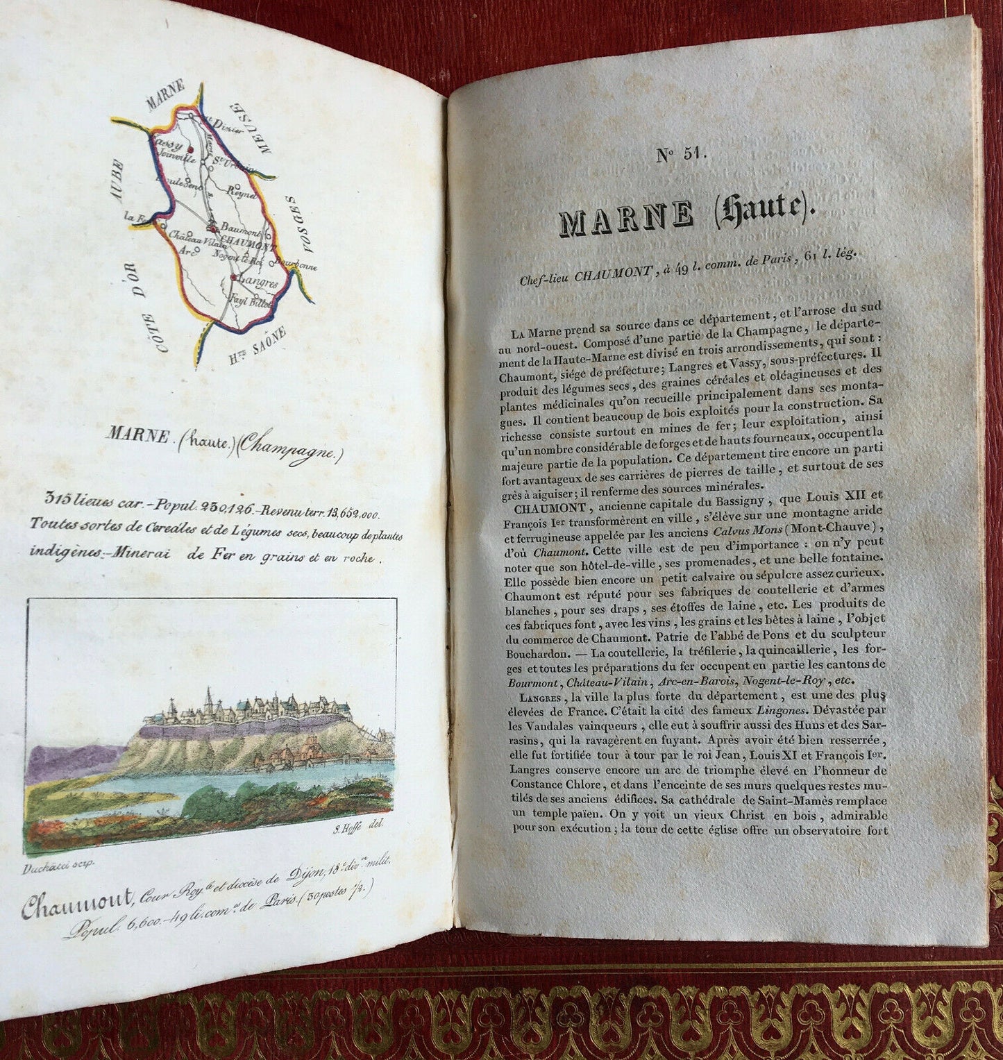 Panorama géographique français ou les 1001 beautés de France — Sanson — 1825.