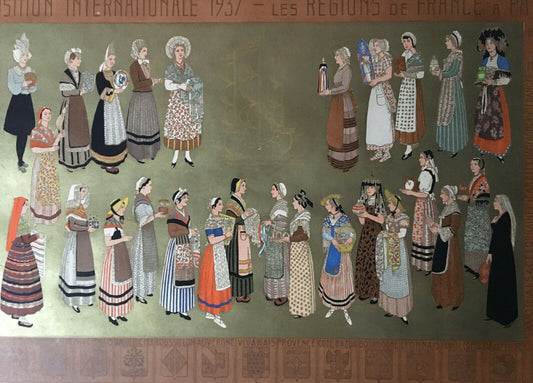 JEAN DUNAND - THE REGIONS OF FRANCE IN PARIS - UNIVERSAL EXHIBITION OF 1937.