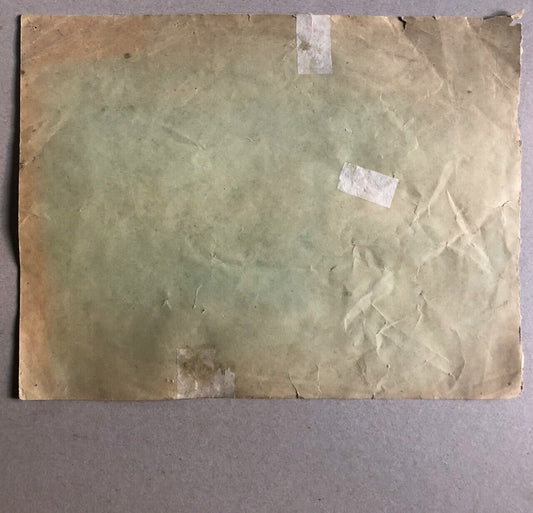 Portrait of a soldier — blue pencil on paper — militaria.