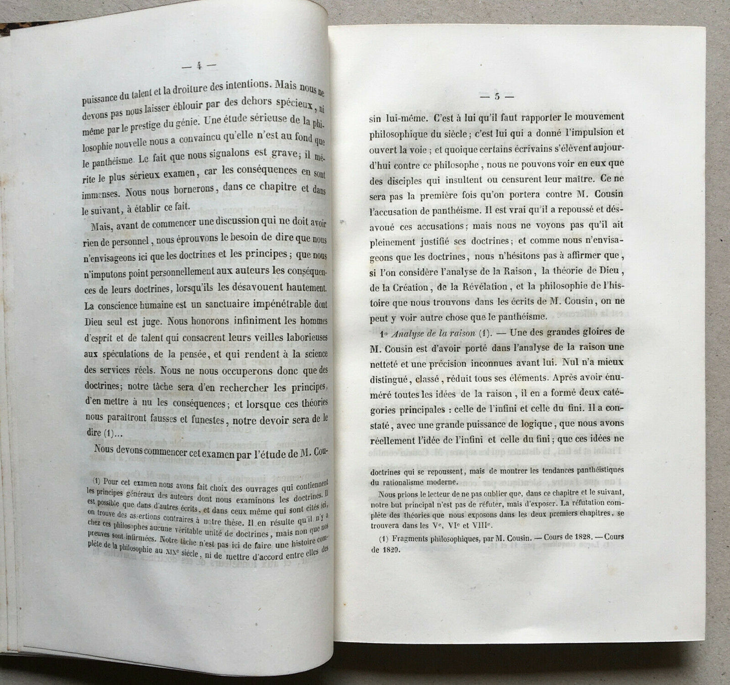 H. Maret — Essai sur le panthéisme dans les sociétés modernes — Sapia — 1840