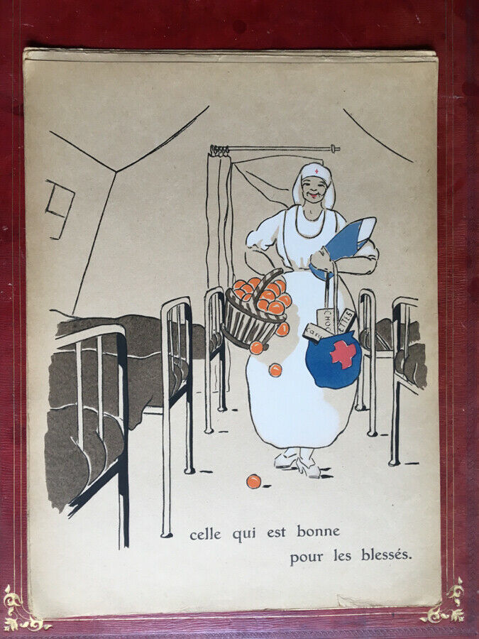 Daisy Delpech — "Croix=Rouge" s'en va-t-en guerre — édition originale numérotée sur 630 — Boccard — 1918.