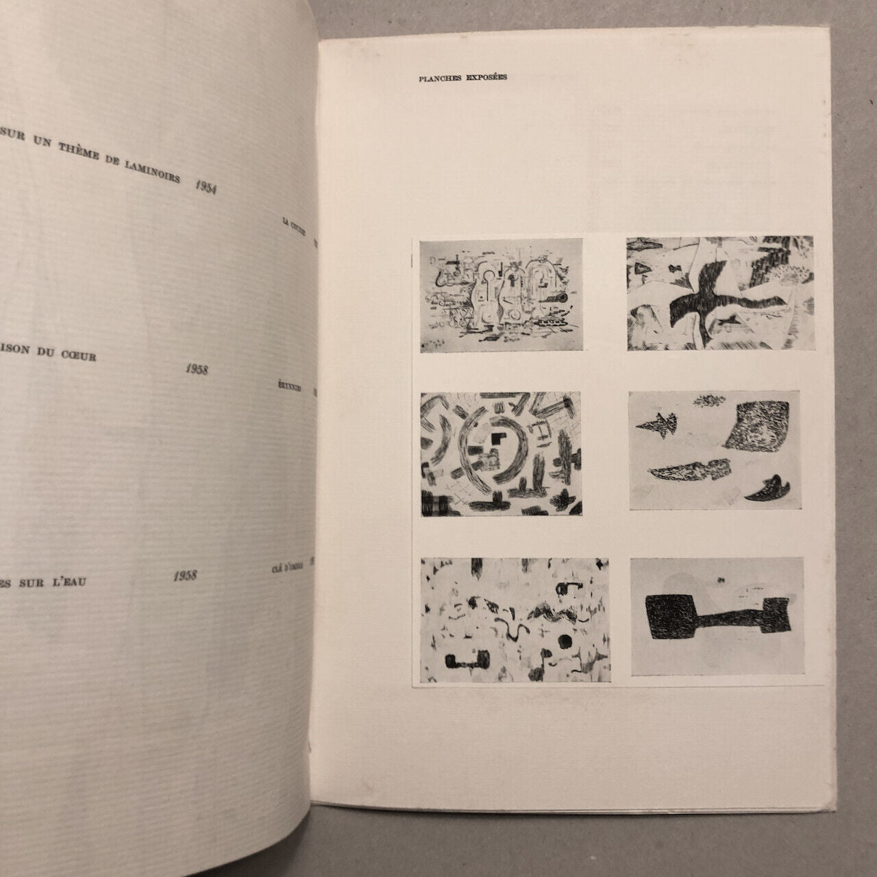 Roger Vieillard — gravure originale — catalogue à tirage limité — Maeght — 1958.