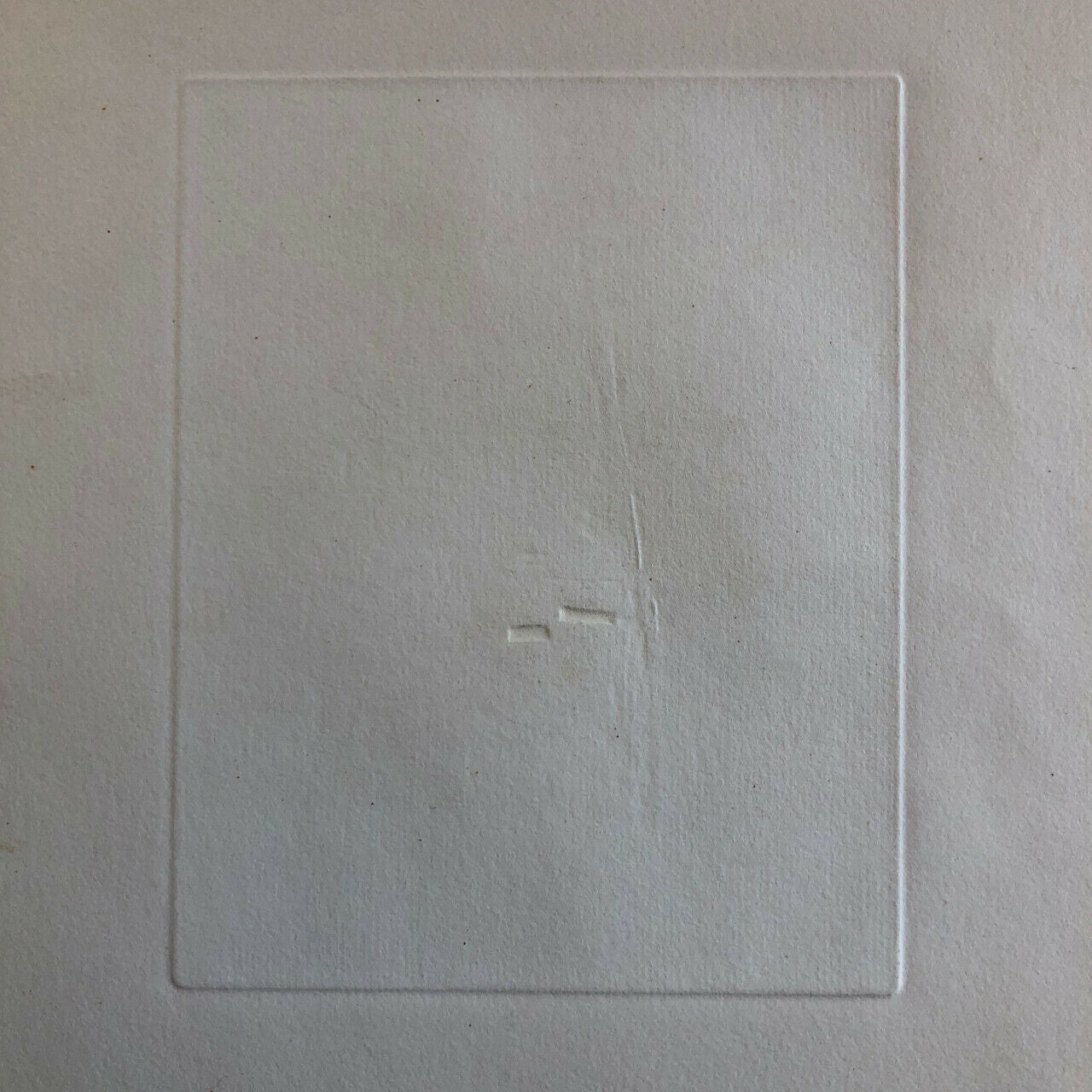 William Anastasi — Untitled — Embossed aquatint n° 25/30 signed — circa 1970.