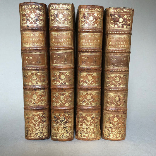 Valmont de Bomare — Dictionnaire histoire naturelle — 4 vol. in4° — Lacombe 1768
