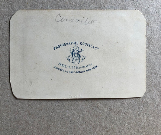 La Convoitise — Tableau photographié — CDV carte de visite — Goupil — c. 1865.