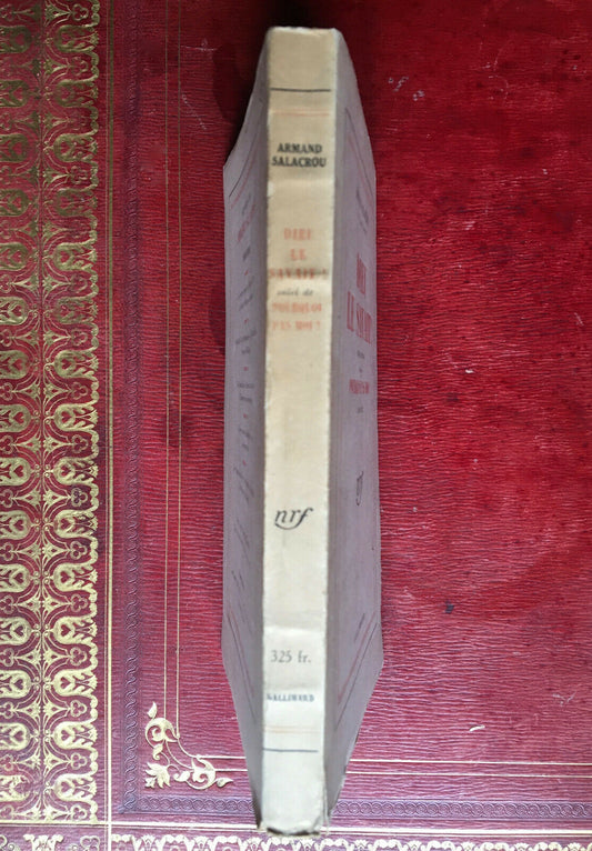 ARMAND SALACROU - DIEU LE SAVAIT - ENVOI DE L'AUTEUR ET DES ACTEURS - GALLIMARD