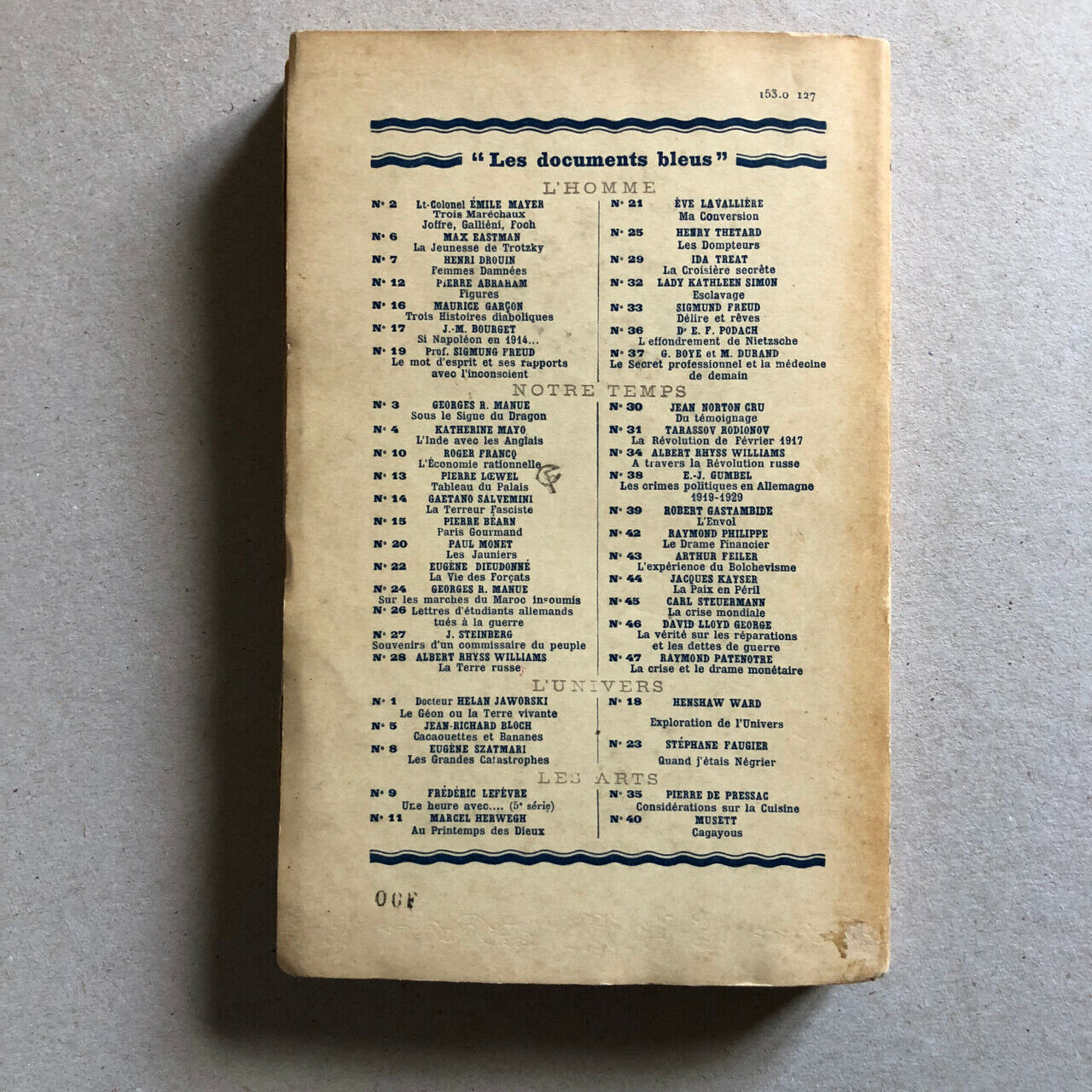 André Breton — Les Pas perdus — É.O. avec mention d'édition — Gallimard — 1924.