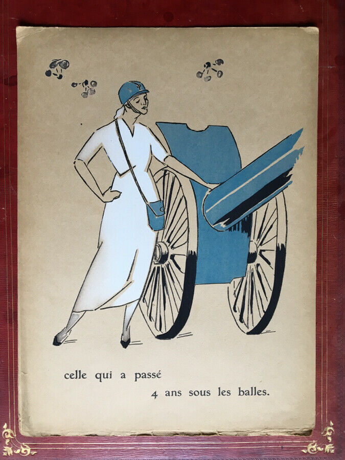 Daisy Delpech — "Croix=Rouge" s'en va-t-en guerre — édition originale numérotée sur 630 — Boccard — 1918.