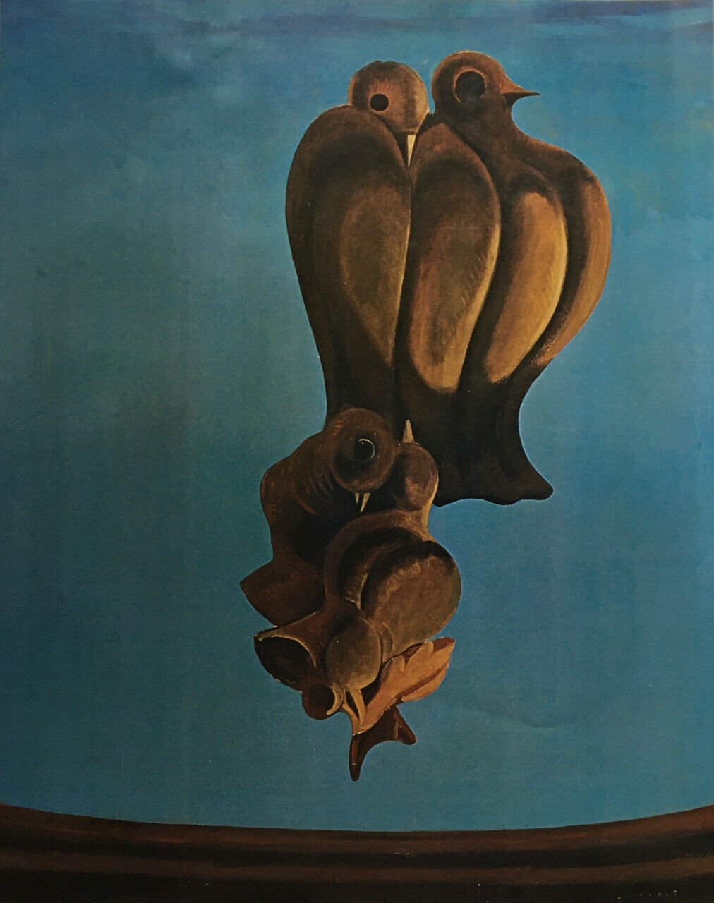 Max Ernst — Monument to the birds — poster for the exhibition at the Grand Palais in 1975