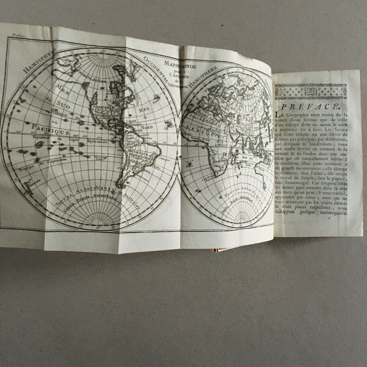 Pluche — Concorde de la géographie — Front. + 13 pl. — Frères Estienne — 1772.