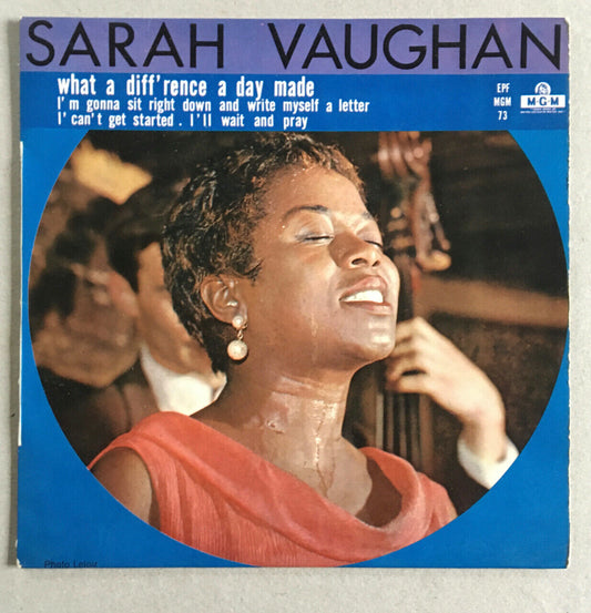 Sarah Vaughn - what a difference a day made - rare original French pressing.