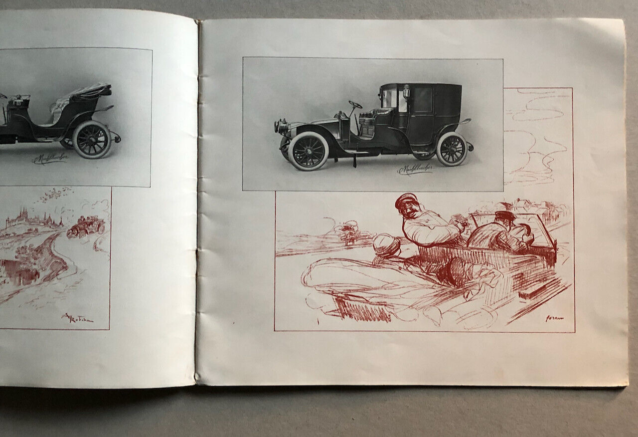 Mühlbacher — Robida, Forain, Steinlen… — Catalogue voitures publicitaire c. 1910