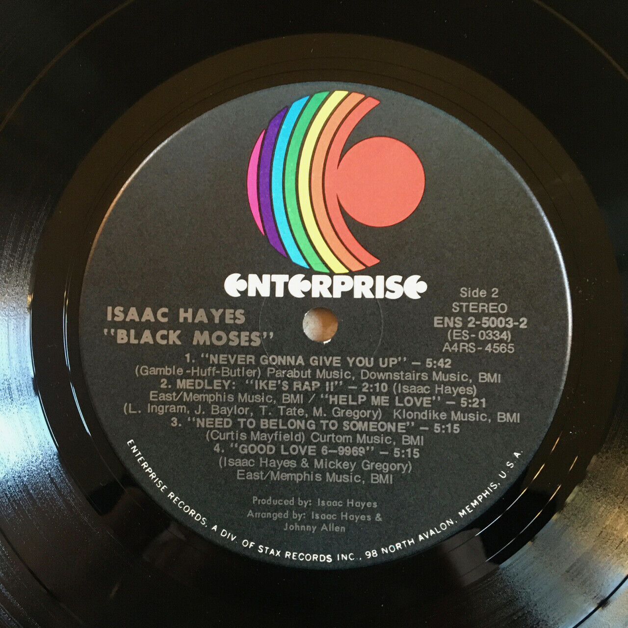 Isaac Hayes — Black Moses — 2 LPs — fold-out — Enterprise – ENS-5003 — US 1971.