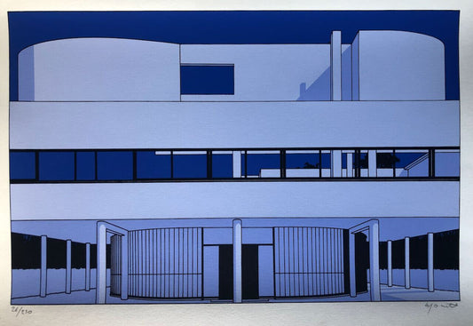 Jean-Pierre Lyonnet — La Villa Savoye — Le Corbusier — sérigraphie n°/250 signée