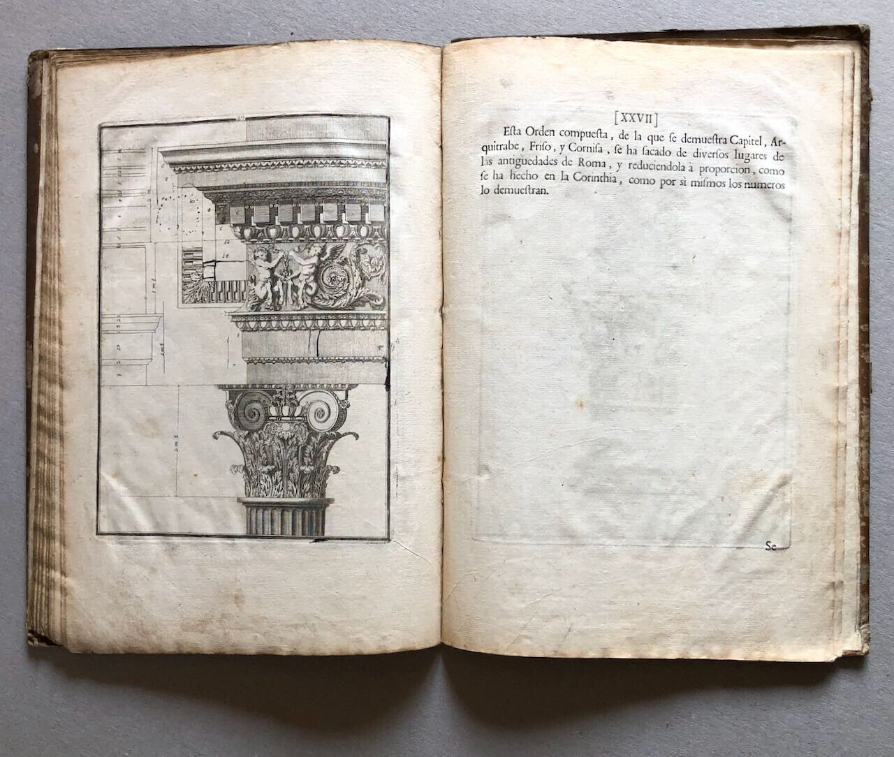 [Vignole] Jacome de Vignola — Regla de las cinco órdenes de arquitectura — 1764.