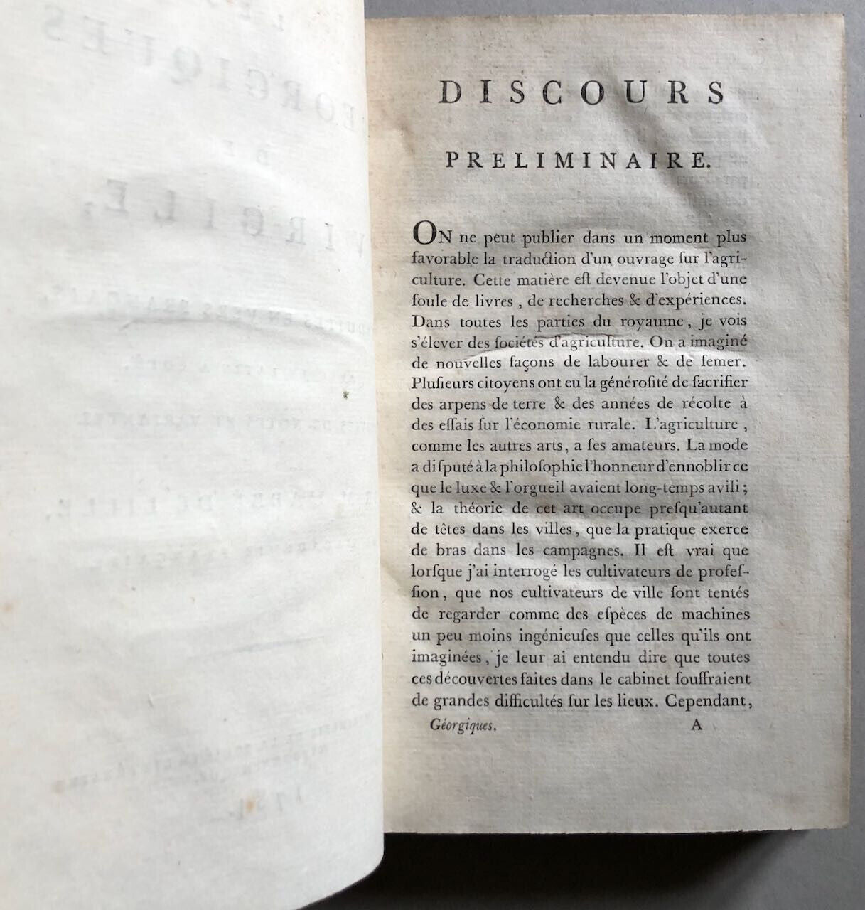 Virgile — Les Géorgiques — trad. de l'abbé de Lille — Sociéte littéraire — 1784.