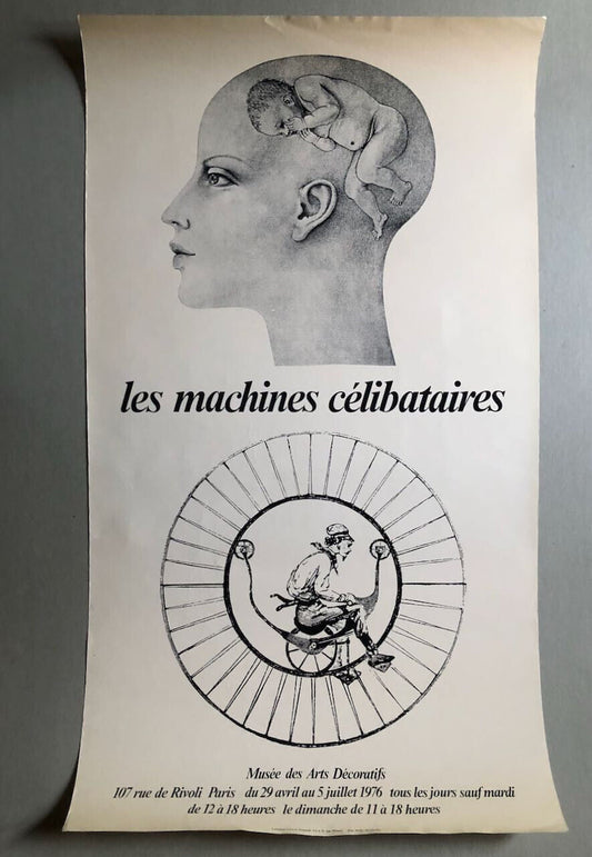 Les Machines célibataires — affiche de l'exposition au musée des arts décoratifs